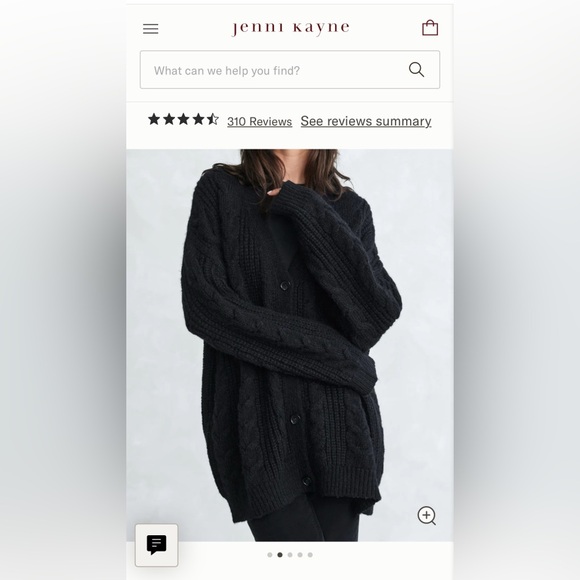 NWT! Jenni Kayne Cable Cocoon Cardigan